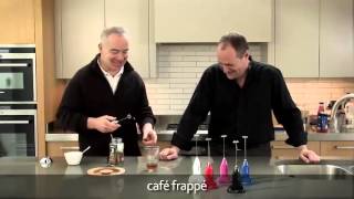 How to make a frappé coffee using an aerolatte milk frother [upl. by Norahs]