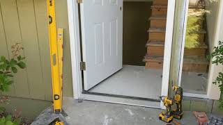 Jeld Wen Front Door Installation  Really crappy products and craftsmanship PART 1 [upl. by Layman]