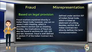 What is Difference Between Fraud amp Misrepresentation [upl. by Morlee605]