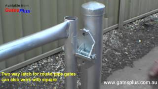 Gate Latch 2 way for round pipe and square [upl. by Renferd]