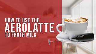 How To Use the AeroLatte To Froth Milk [upl. by Laleb]