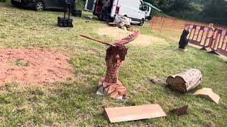 A fabulous range of wooden sculpture at Caerleon festival 2024 [upl. by Pernas]