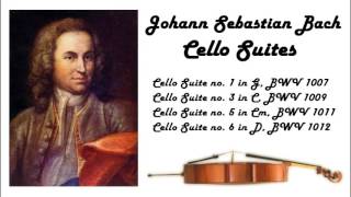 Johann Sebastian Bach  Cello suites in 432 Hz great for reading or studying [upl. by Janifer632]