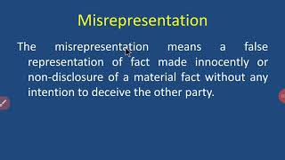 Misrepresentation [upl. by Imuyam]